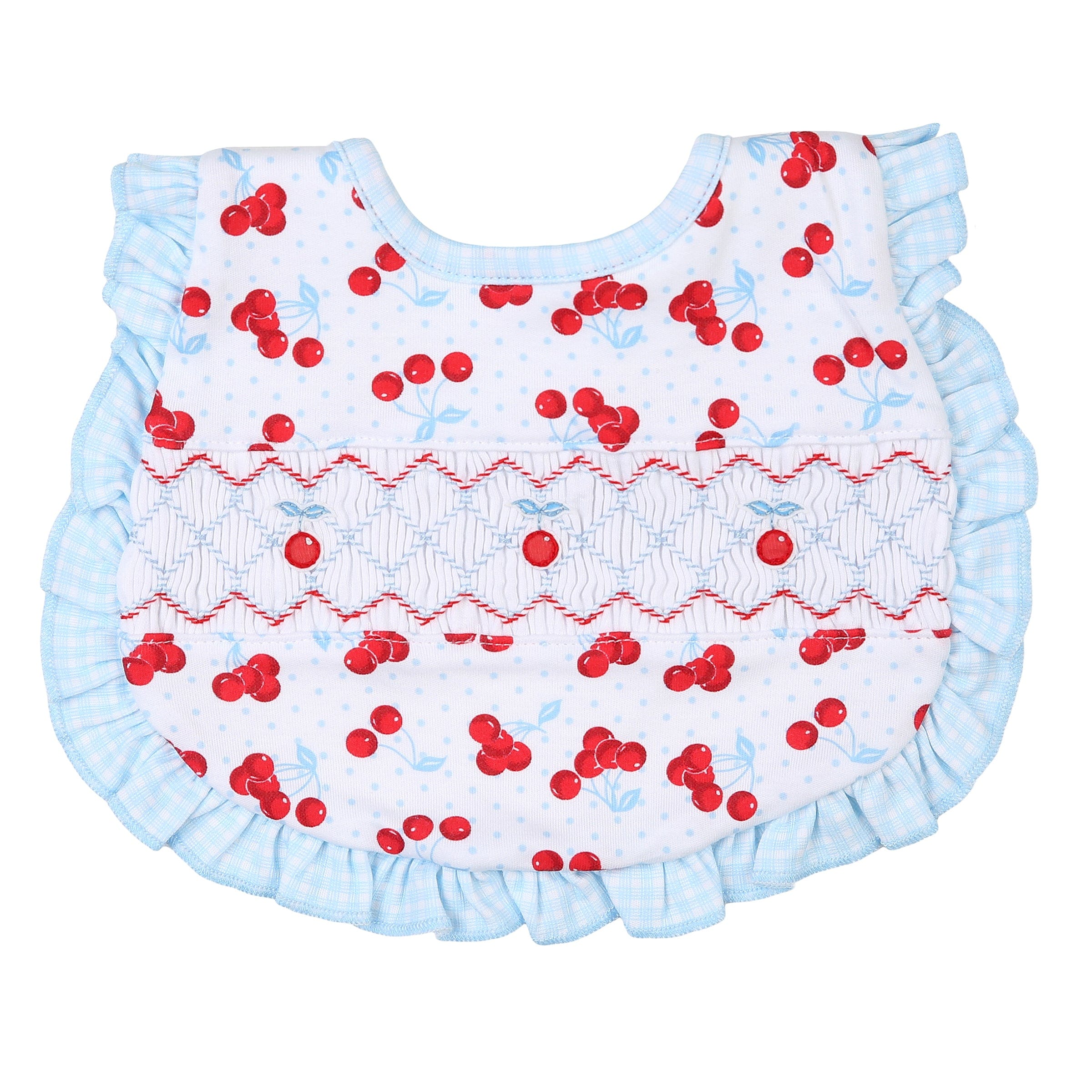 MAGNOLIA BABY - Sweet Cherries Smocked Four Piece Set  - White