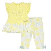 LITTLE A - Cali Buttercup Legging Set -  Lemon