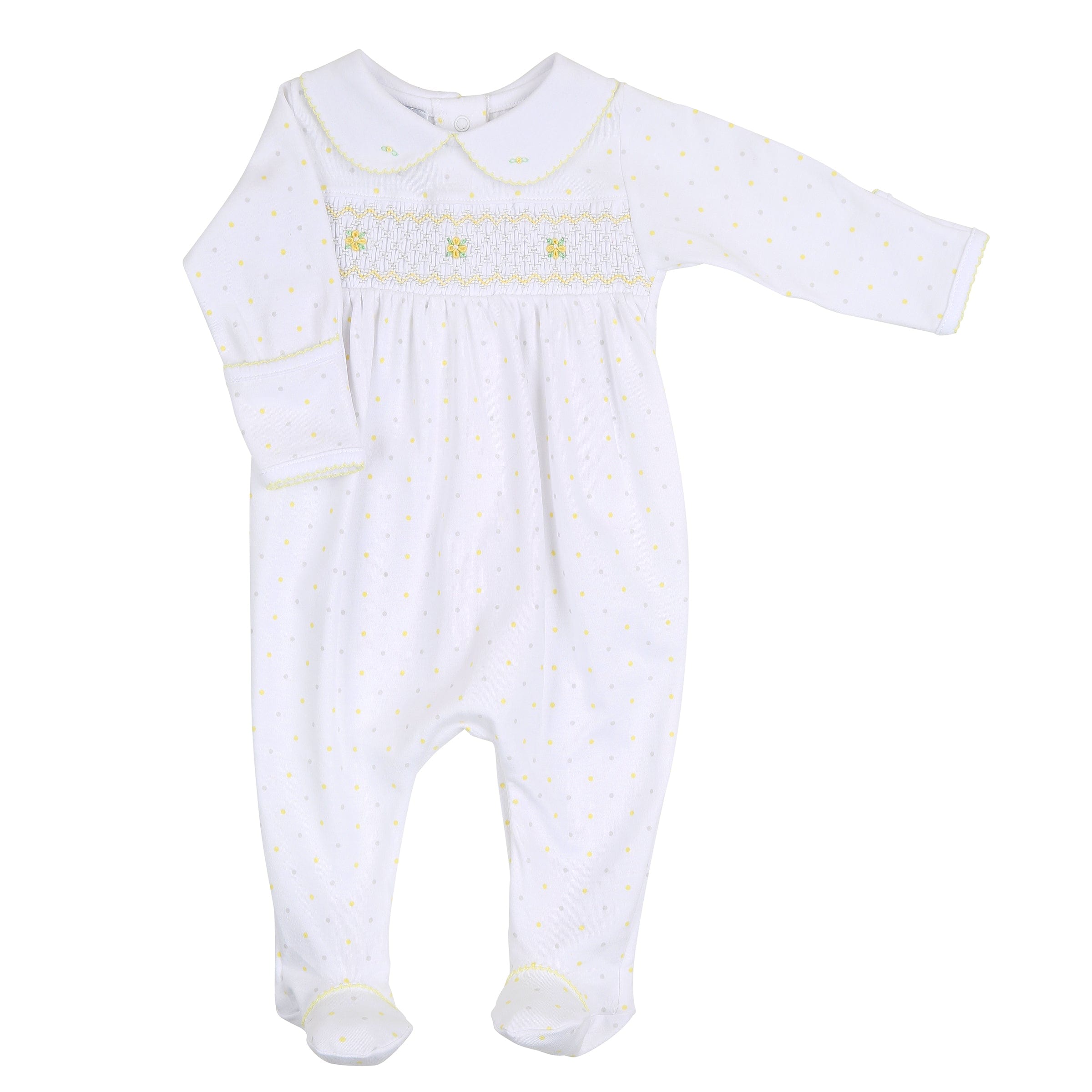 MAGNOLIA BABY - Ellens Spring Classics Smocked Four Piece Set  - White
