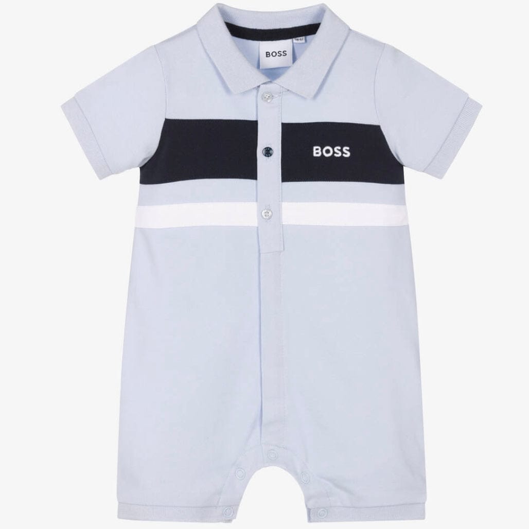 HUGO BOSS - Polo Romper - Pale Blue