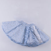 Daga - Flower Skirt Set - White