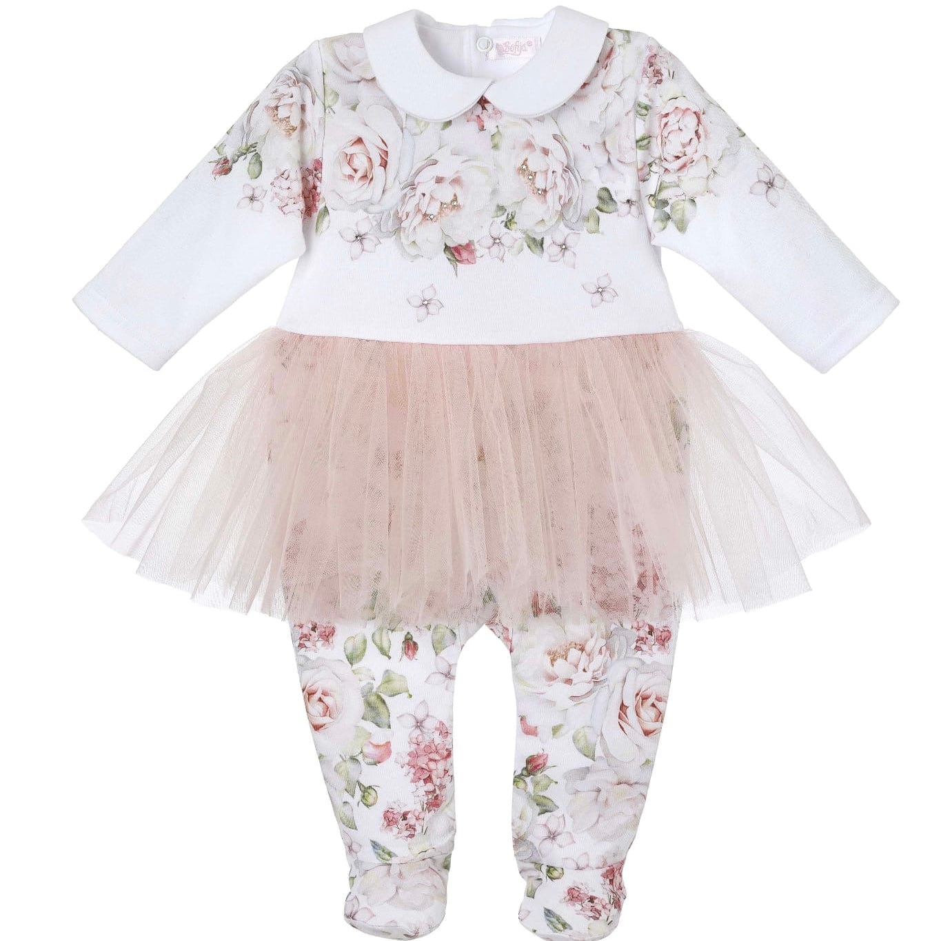 SOFIJA - Princess Babygrow - Cream