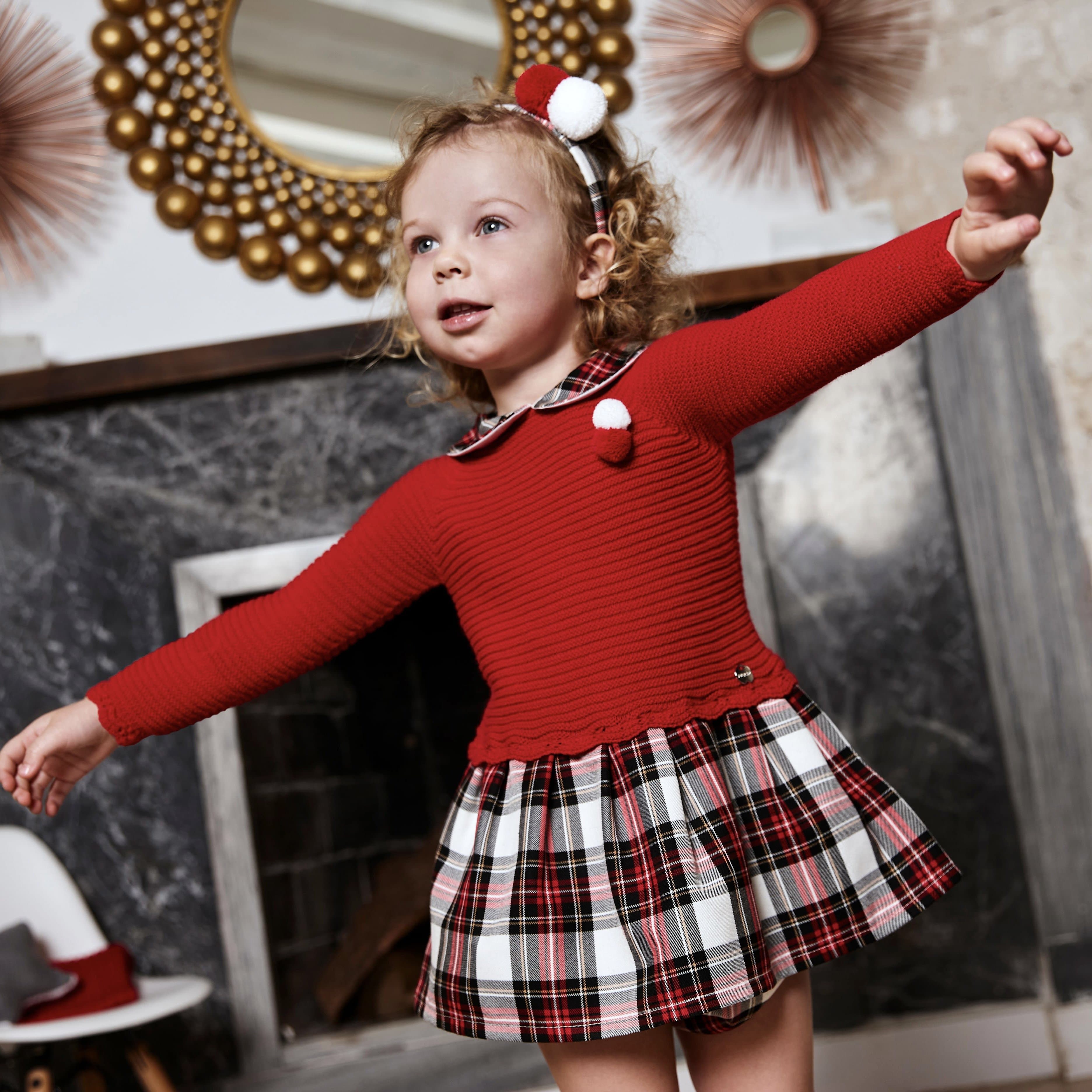 Juliana - Tartan Dress - Red Bluebells Boutique Juliana - Tartan Dress - Red Bluebells Boutique