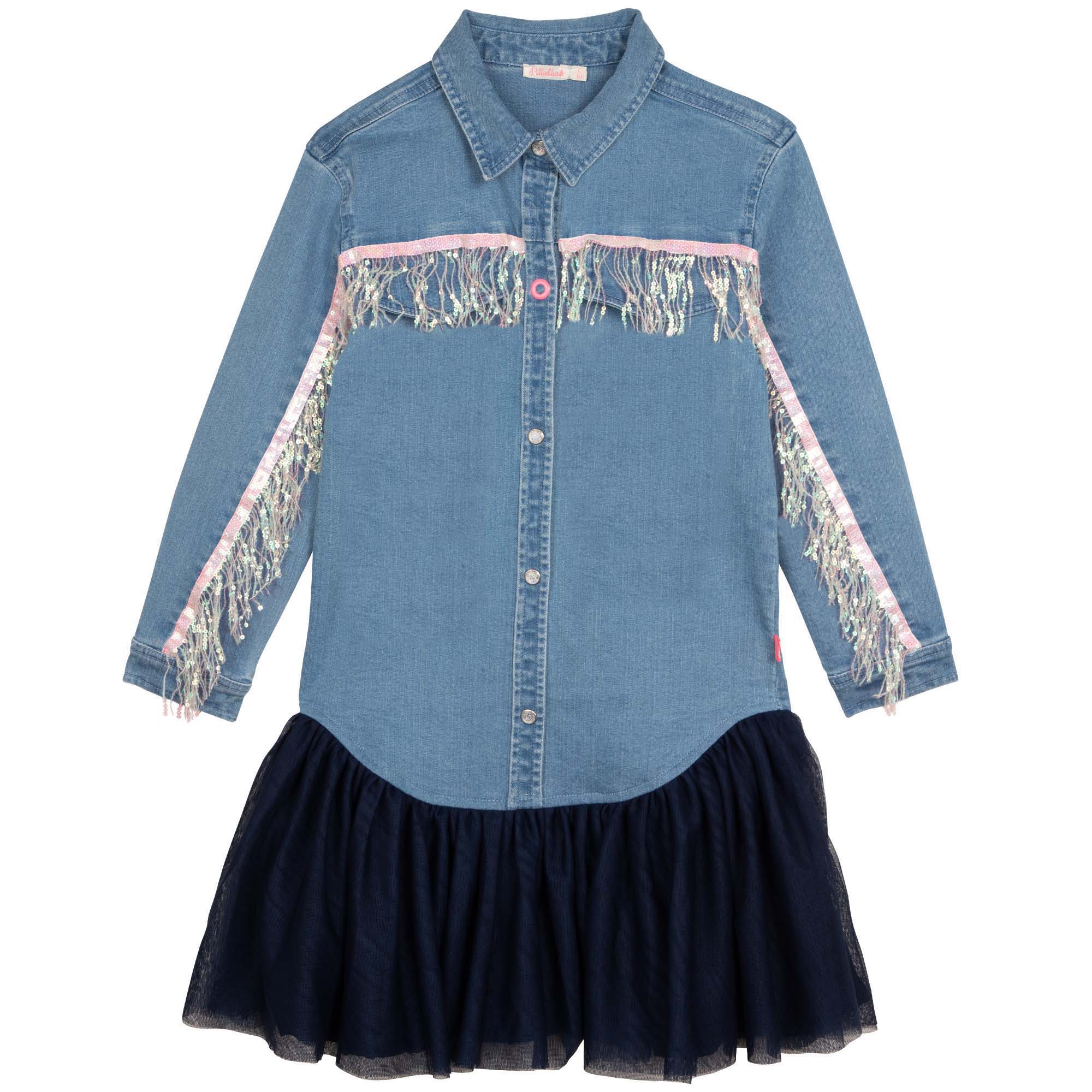 BILLIEBLUSH - Denim Dress - Navy  Bluebells Boutique
