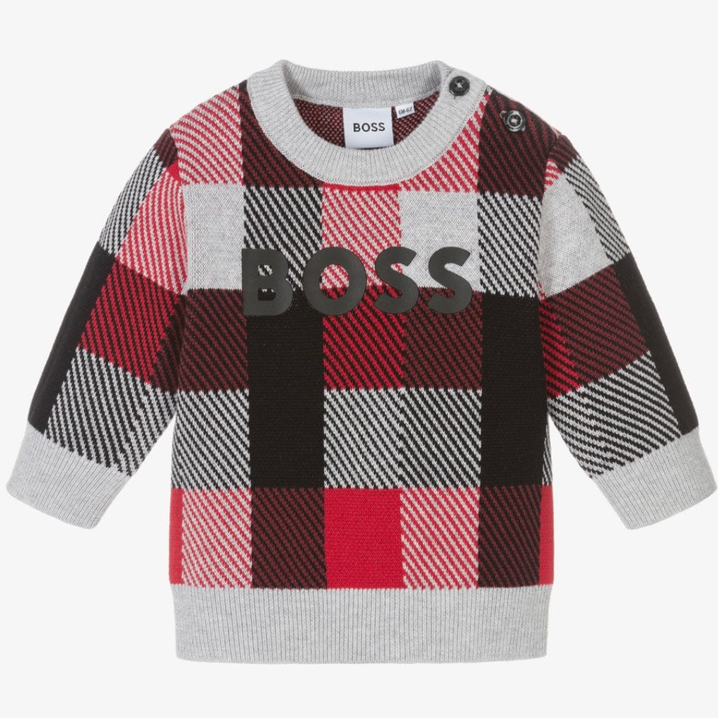 Boys hugo boss sweater hotsell