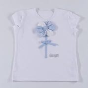 Daga - Flower Skirt Set - White