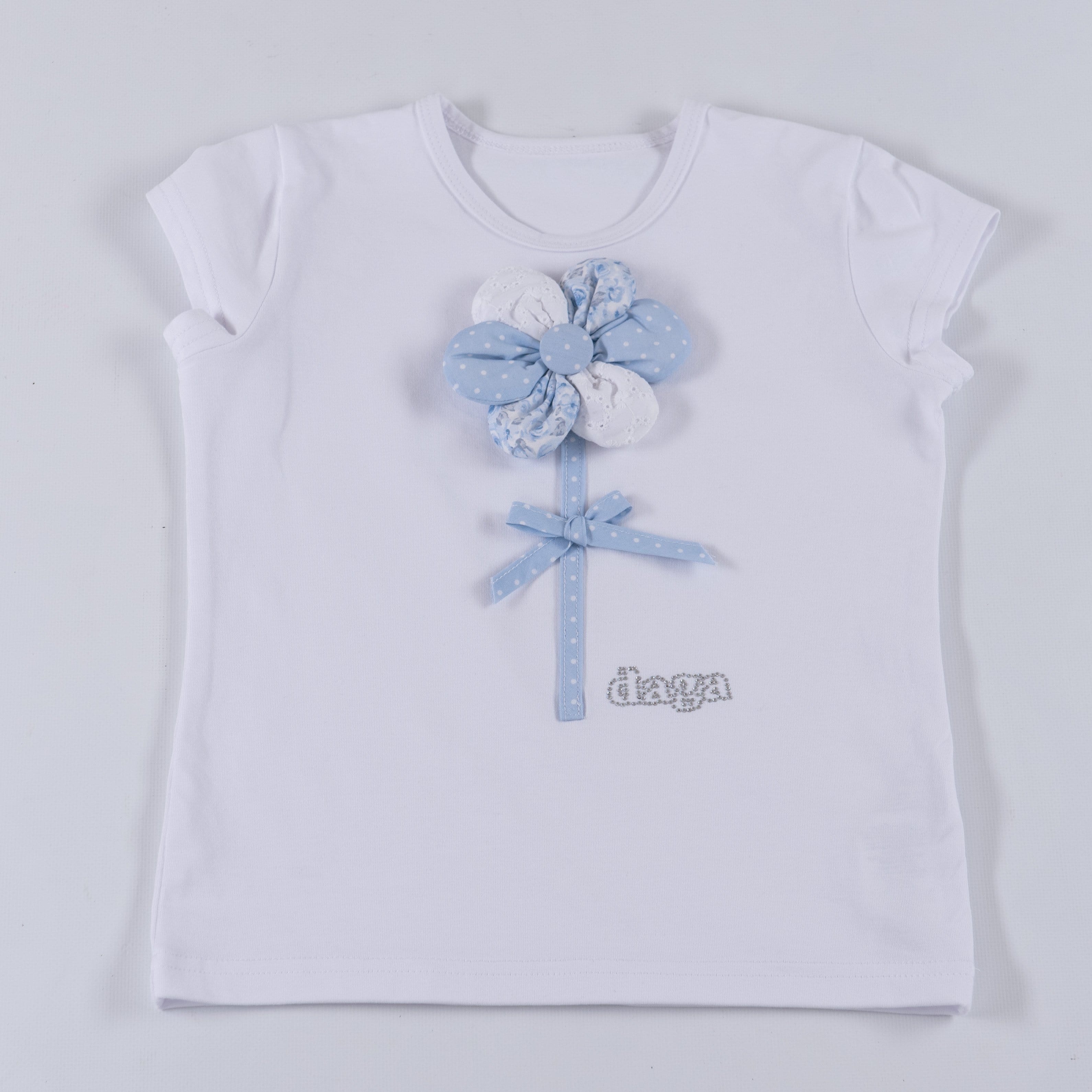 Daga - Flower Skirt Set - White