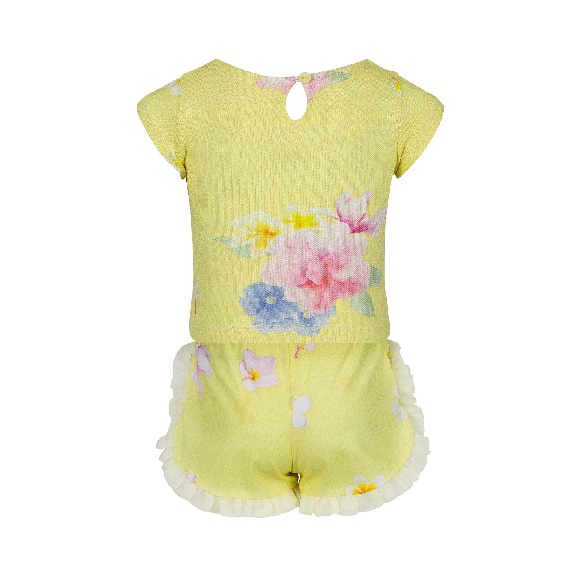 LAPIN HOUSE - Floral Top & Short Set - Lemon