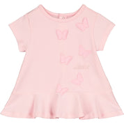 LITTLE A - Dream Voile Butterfly Print Leggings Set - Pink