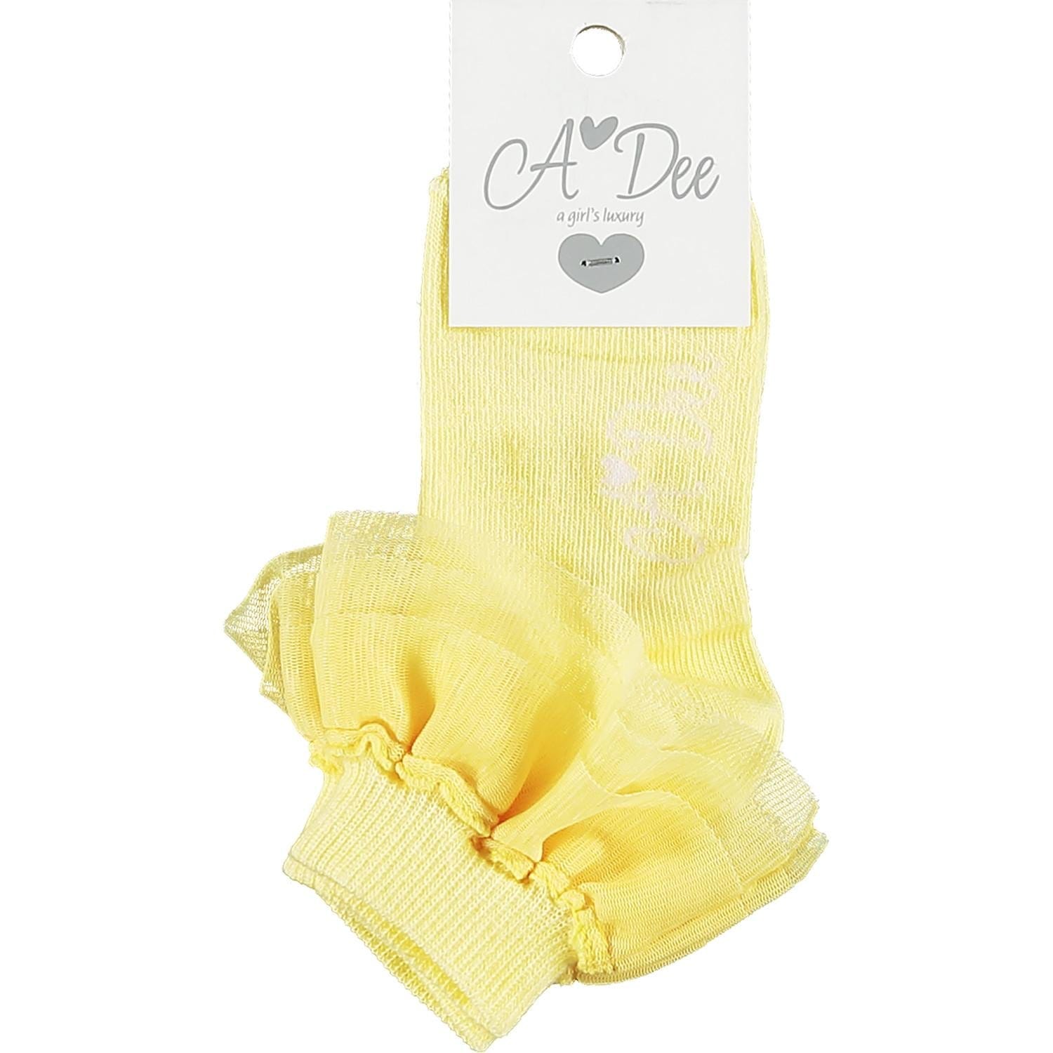 A DEE LEMON FRILLY ANKLE SOCKS