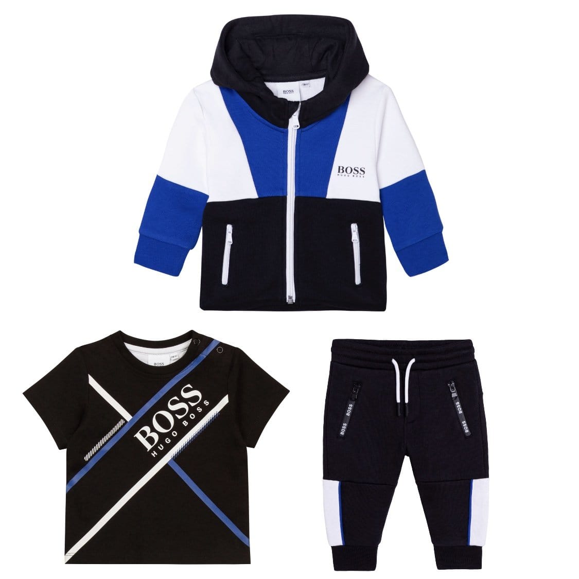 HUGO BOSS - Three Piece Tracksuit -  Royal Blue / Navy