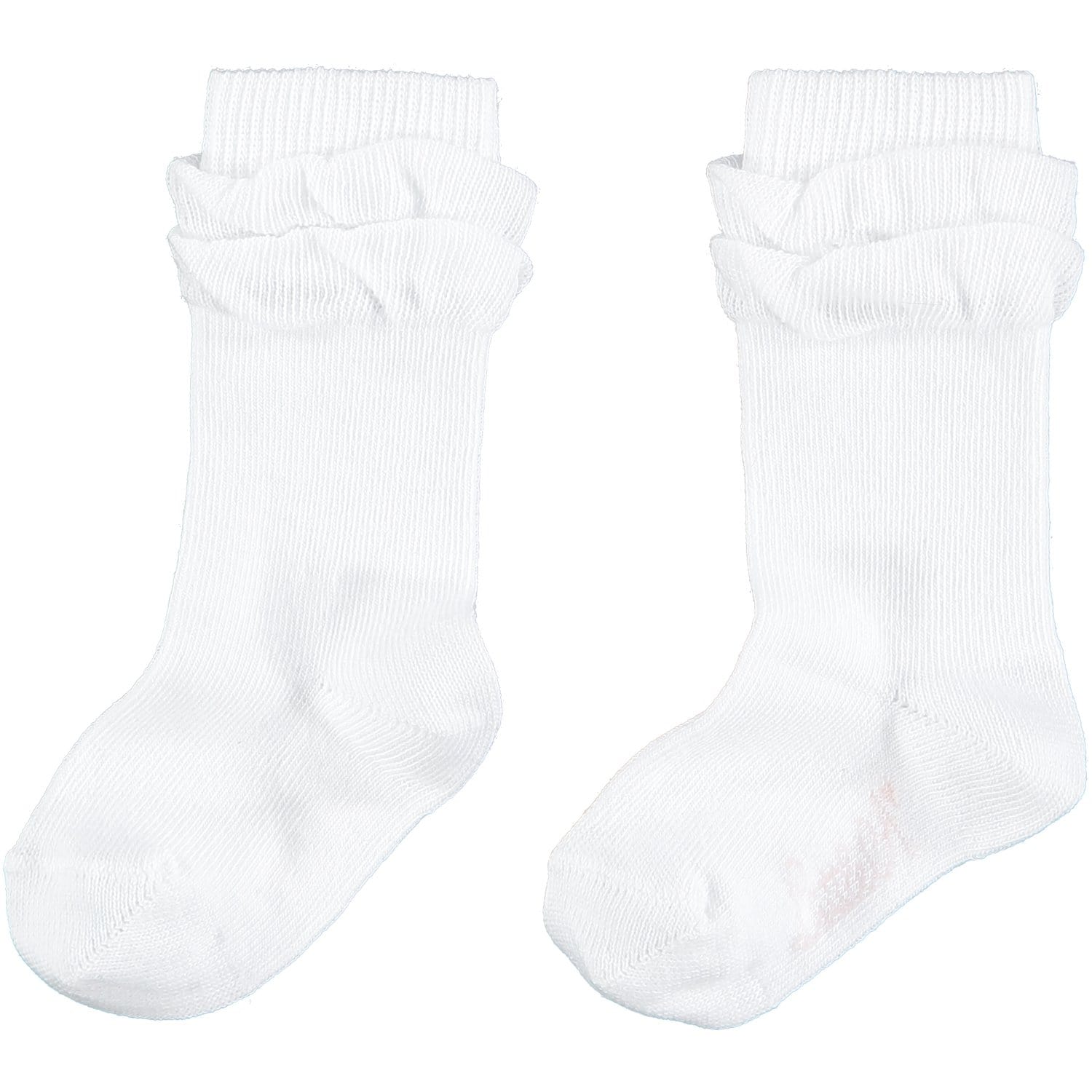 LITTLE A - Denise Frill Knee High Sock - White