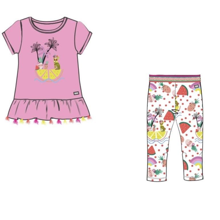 HAPPY CALEGI - Fruit  Print Leggings Set