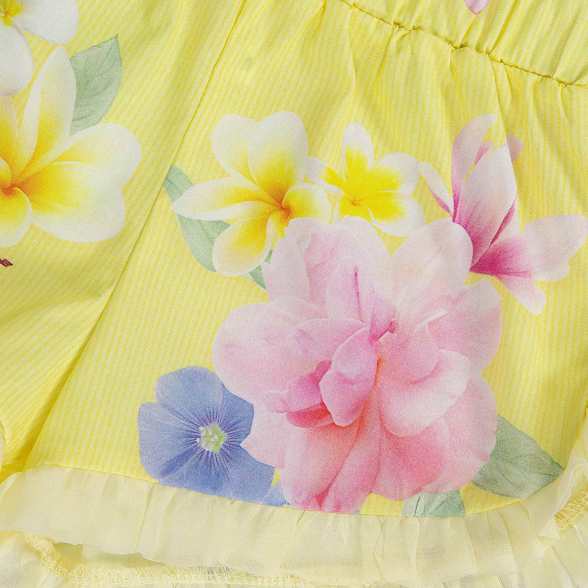 LAPIN HOUSE - Floral Top & Short Set - Lemon