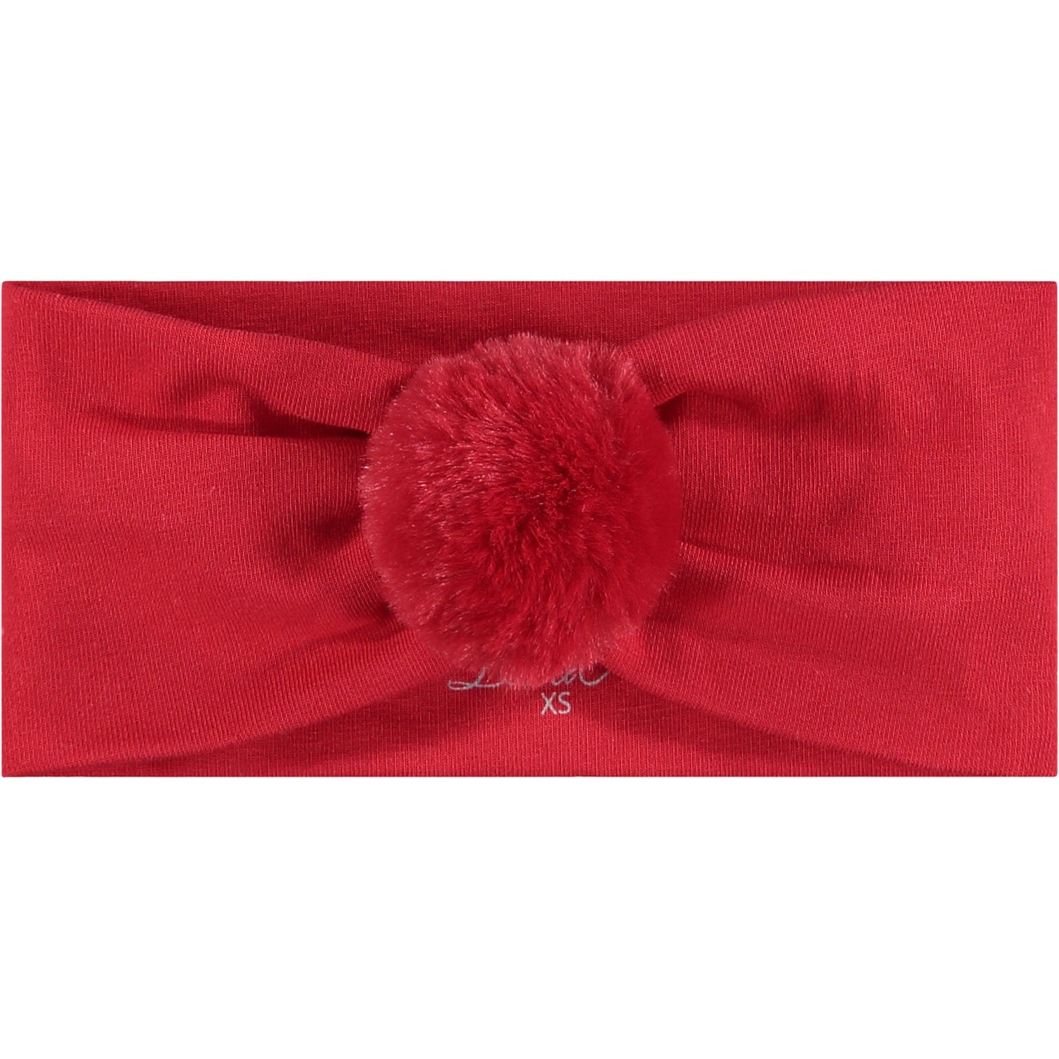 LITTLE A - Fredrica Pom Pom Headband - Red