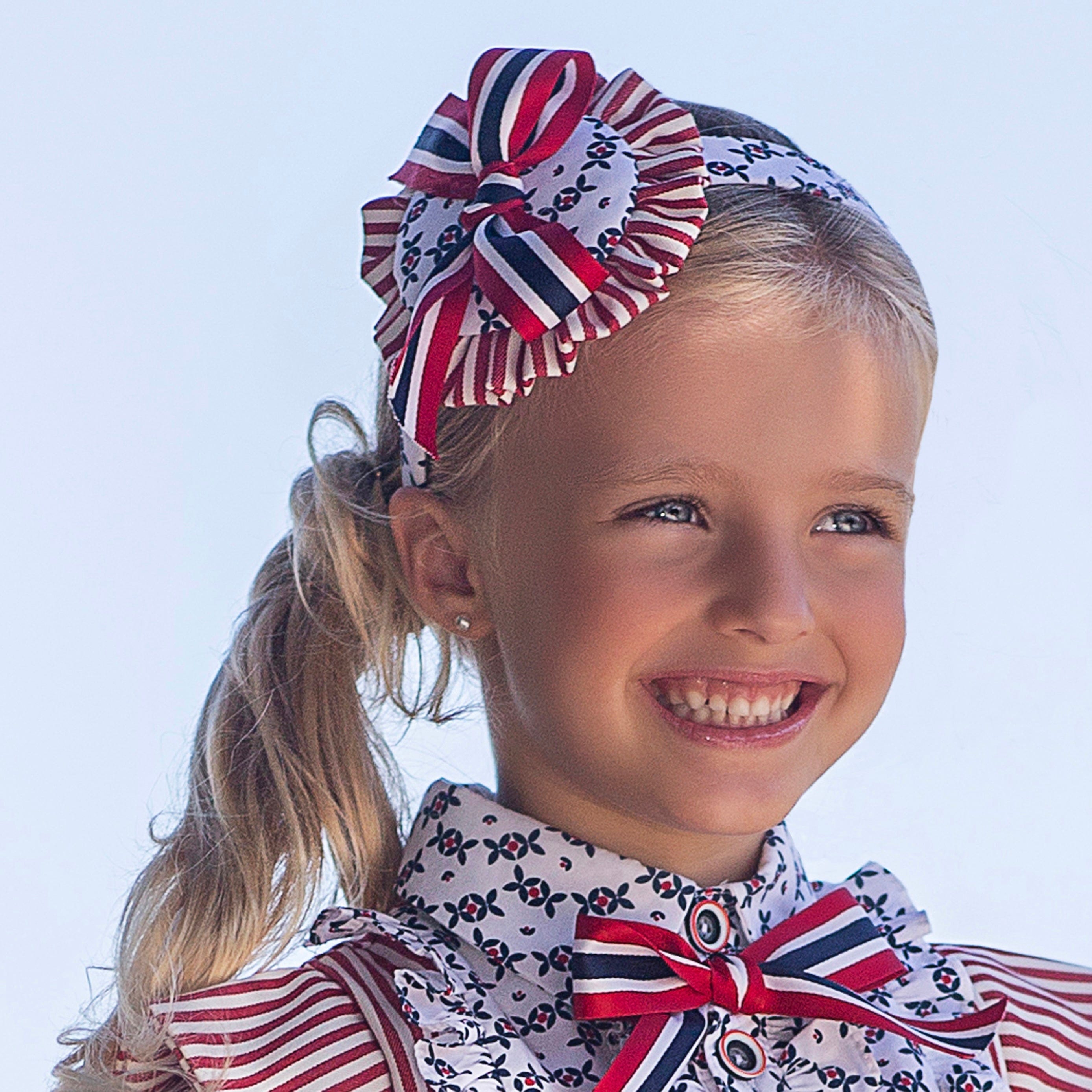 MERAKI - Navy Hairband - White