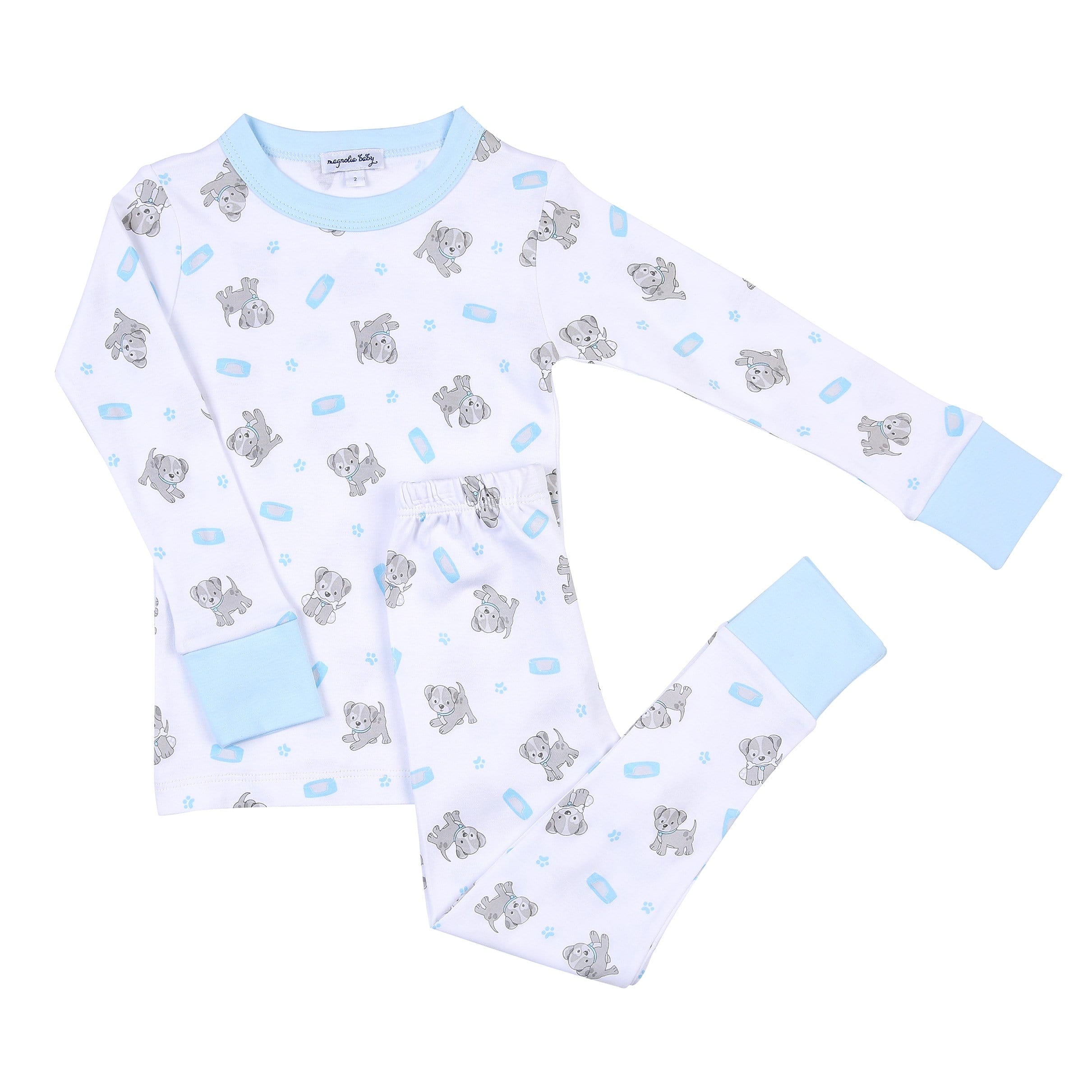 MAGNOLIA BABY My Little Puppy Pyjamas Blue Bluebells Boutique