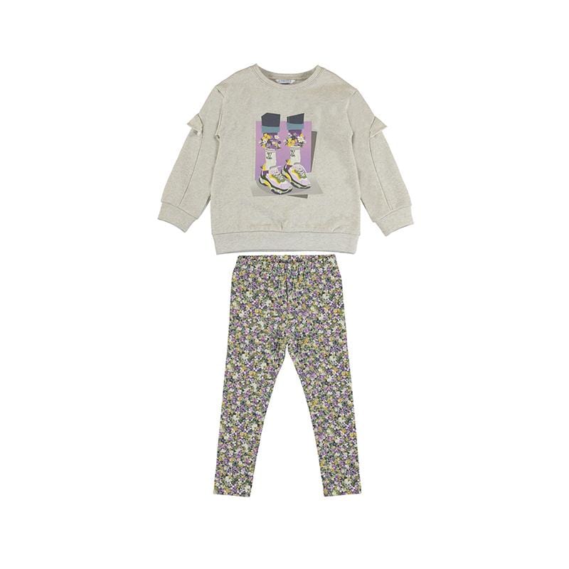 MAYORAL - Floral Legging Set - Lilac