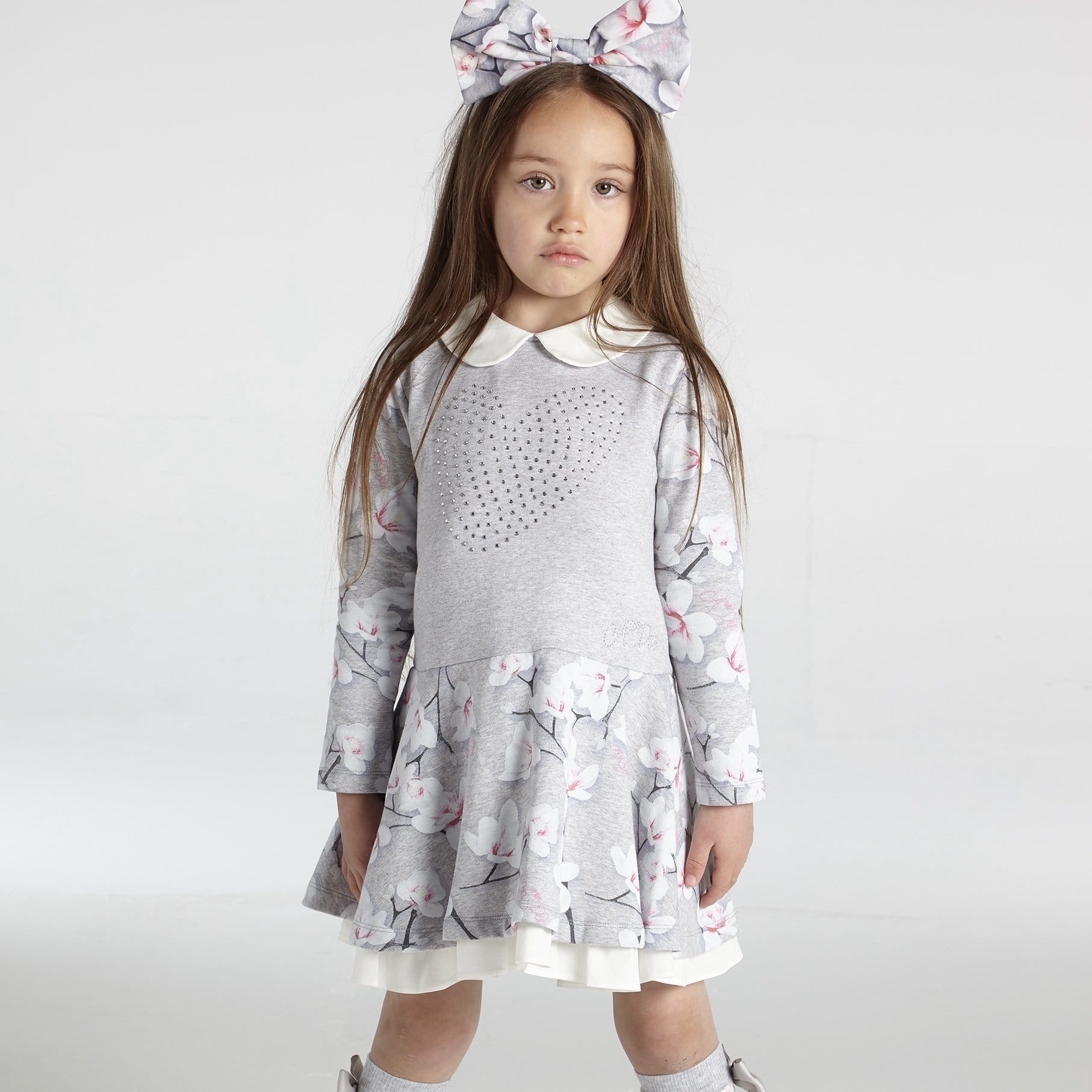 A DEE - Magnolia Peter Pan Collar Dress - Grey
