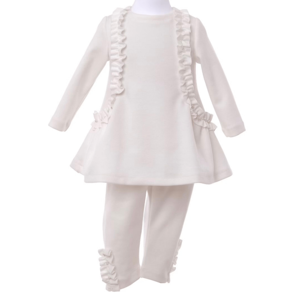 Bimbalo - Flower Detail Leggings Set - Cream