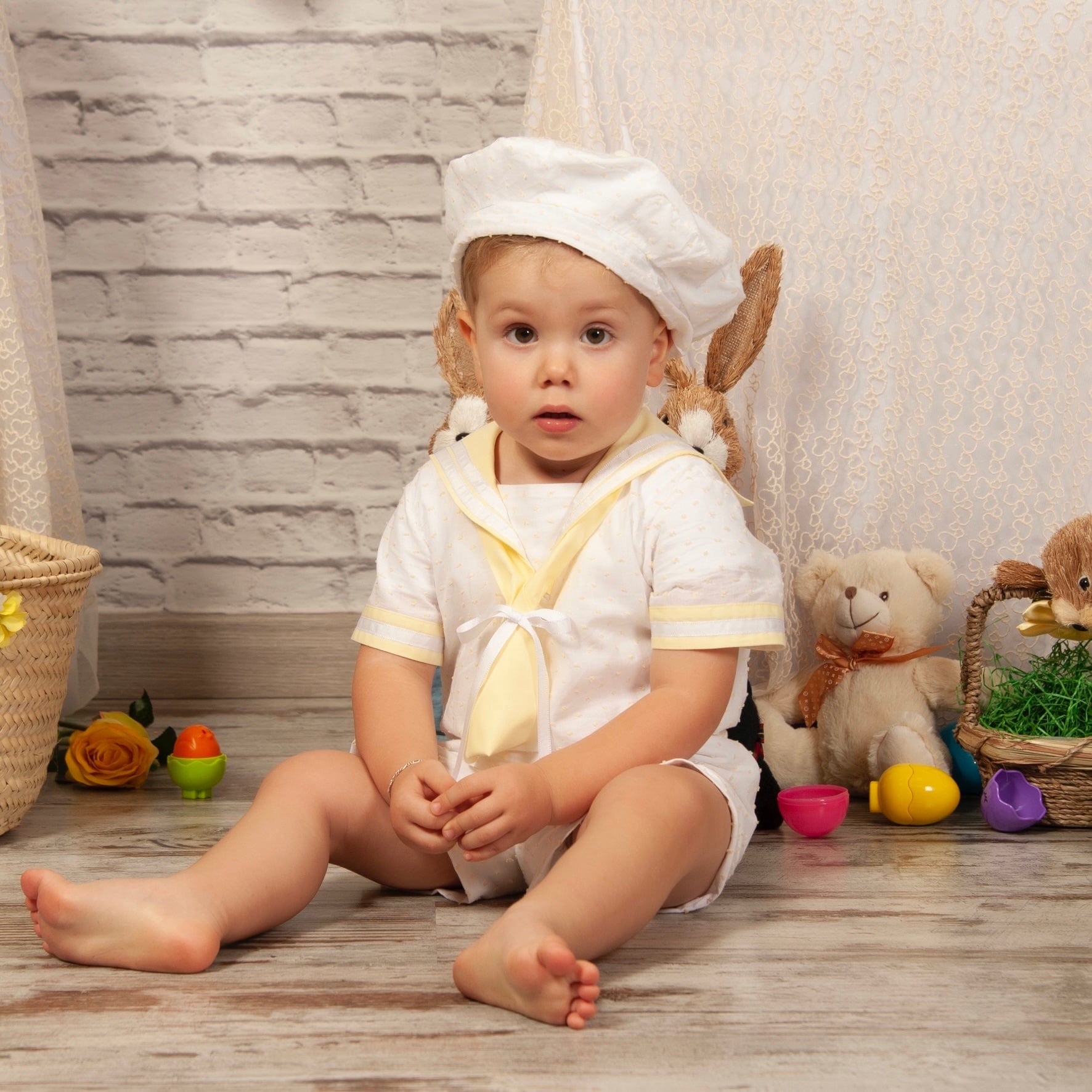 SONATA - Easter Sailor Short Set - Yellow