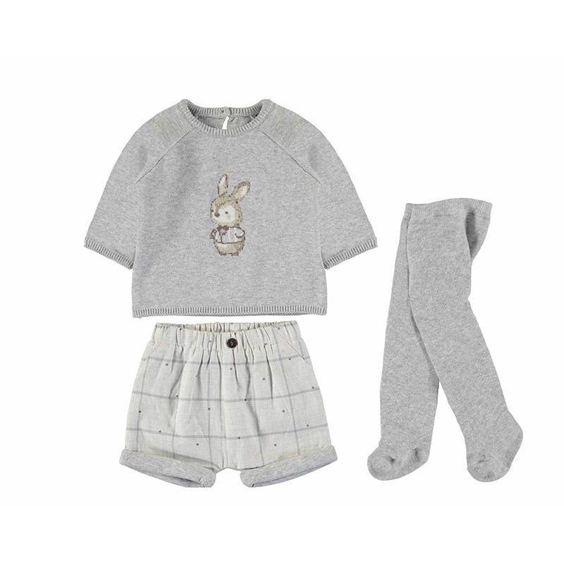 MAYORAL - Rabbit Three Piece Set - Grey