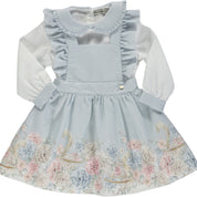 PICCOLA SPERANZA - Teddy Bear Pinafore - Blue