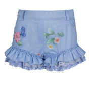 LAPIN HOUSE - Floral Ruffle Short Set - Blue