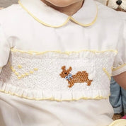 SONATA - Rabbit Smock Short Set - Yellow