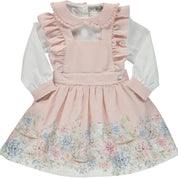 PICCOLA SPERANZA - Teddy Bear Pinafore - Pink