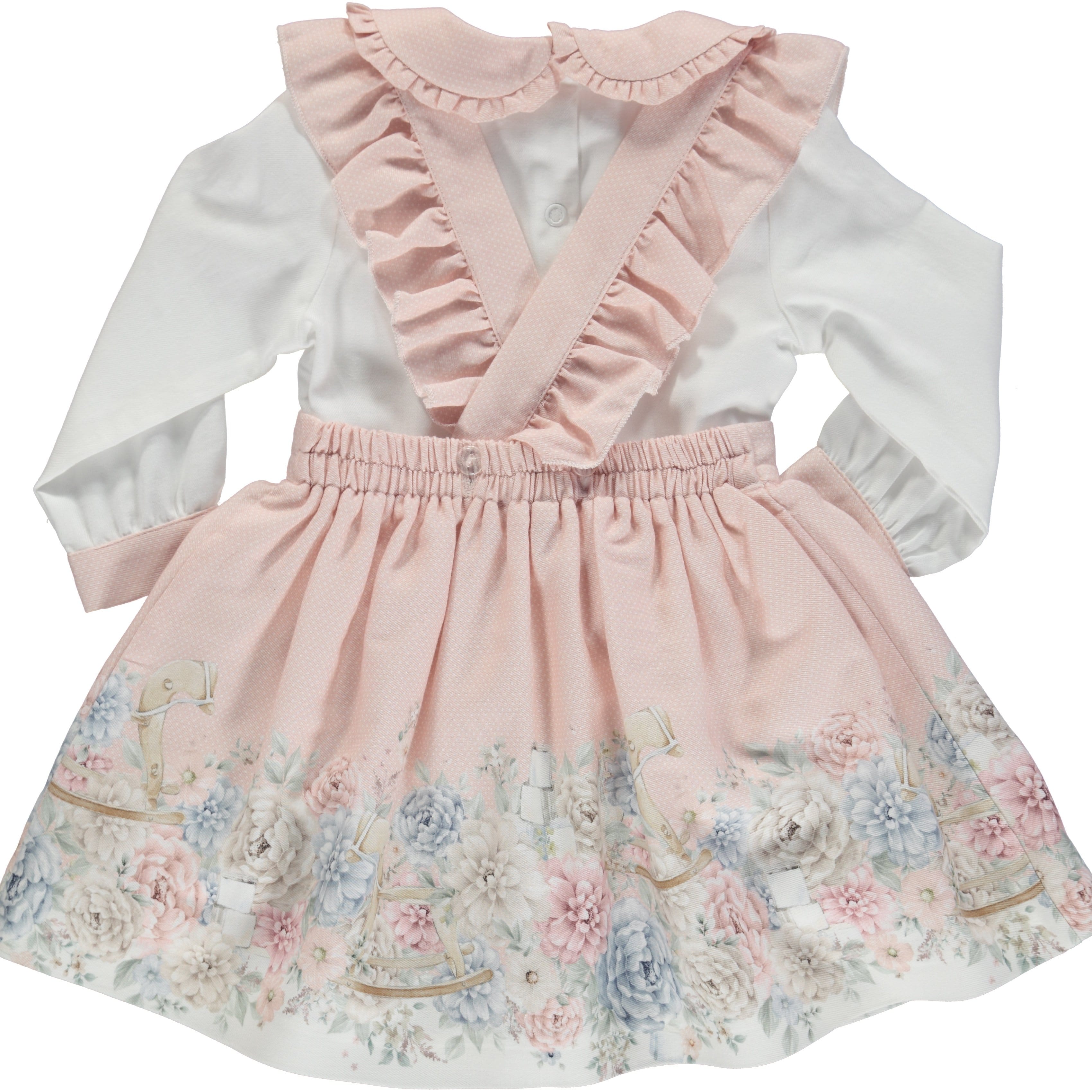 PICCOLA SPERANZA - Teddy Bear Pinafore - Pink