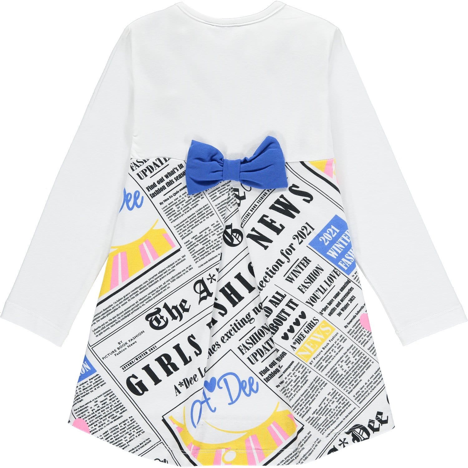 A DEE - Newspaper Back Legging Set - White