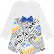 A DEE - Newspaper Back Legging Set - White