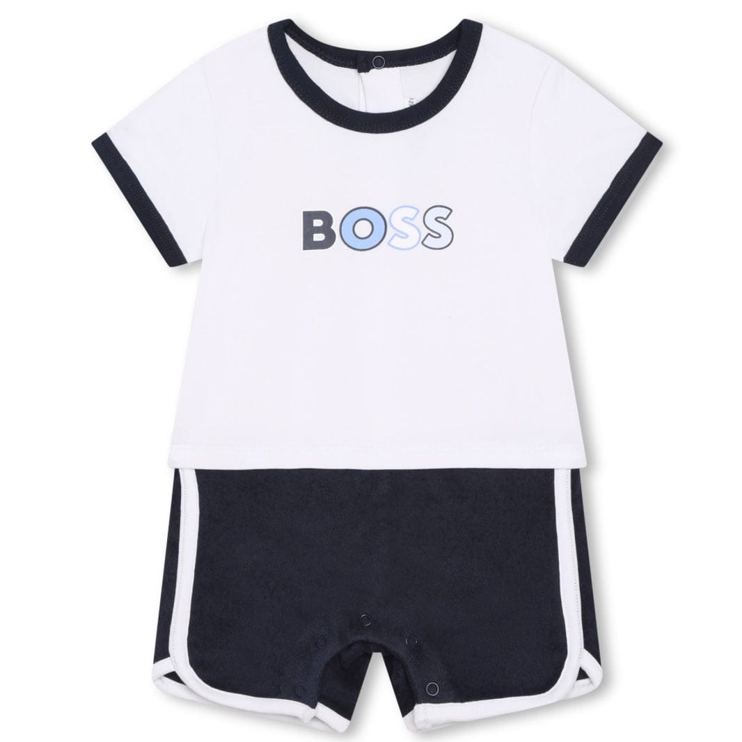 HUGO BOSS - Towelling Romper - Navy