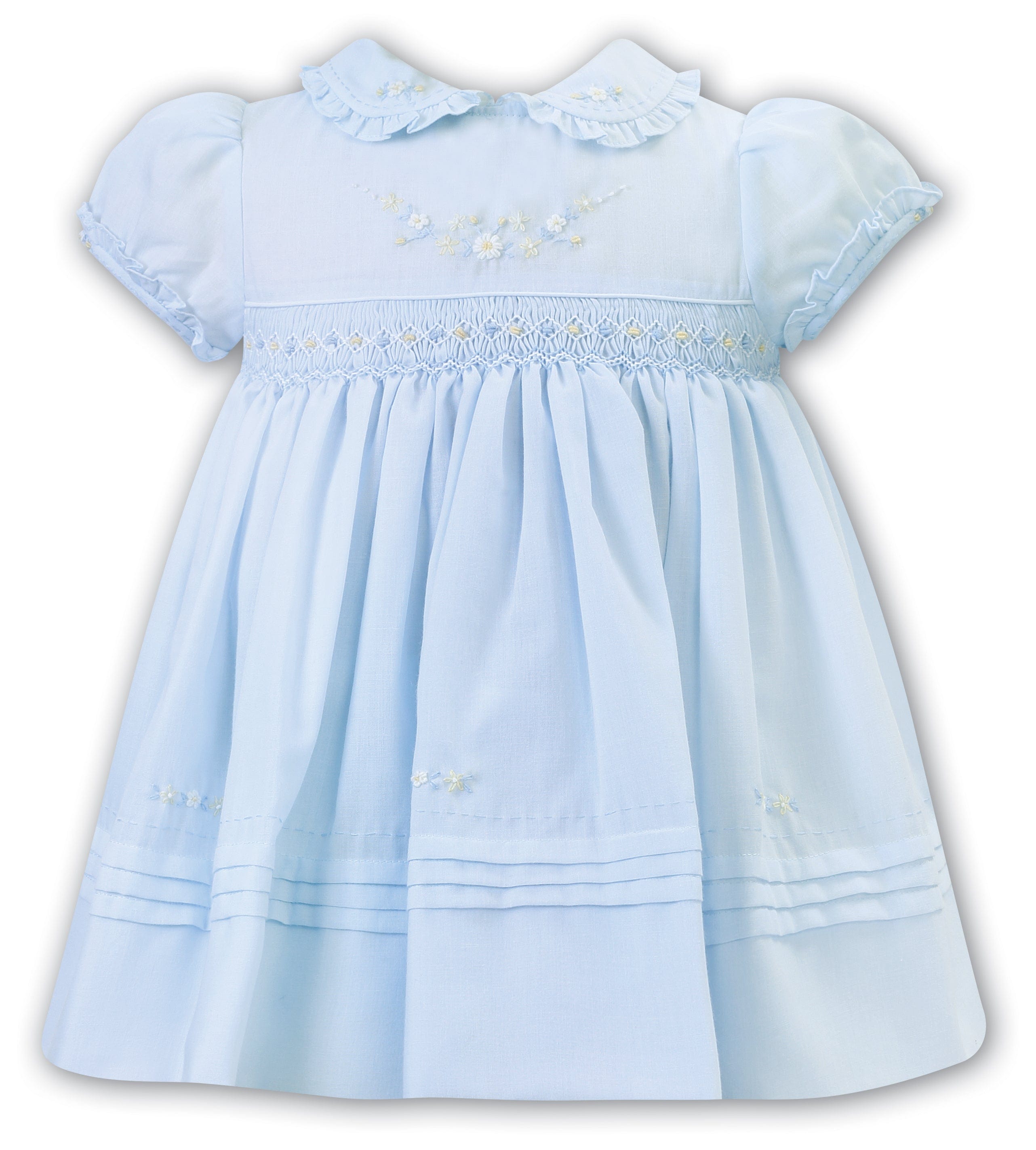 SARAH LOUISE BLUE BISHOP COLLAR DRESS SUMMER 2019 011572 main image 0