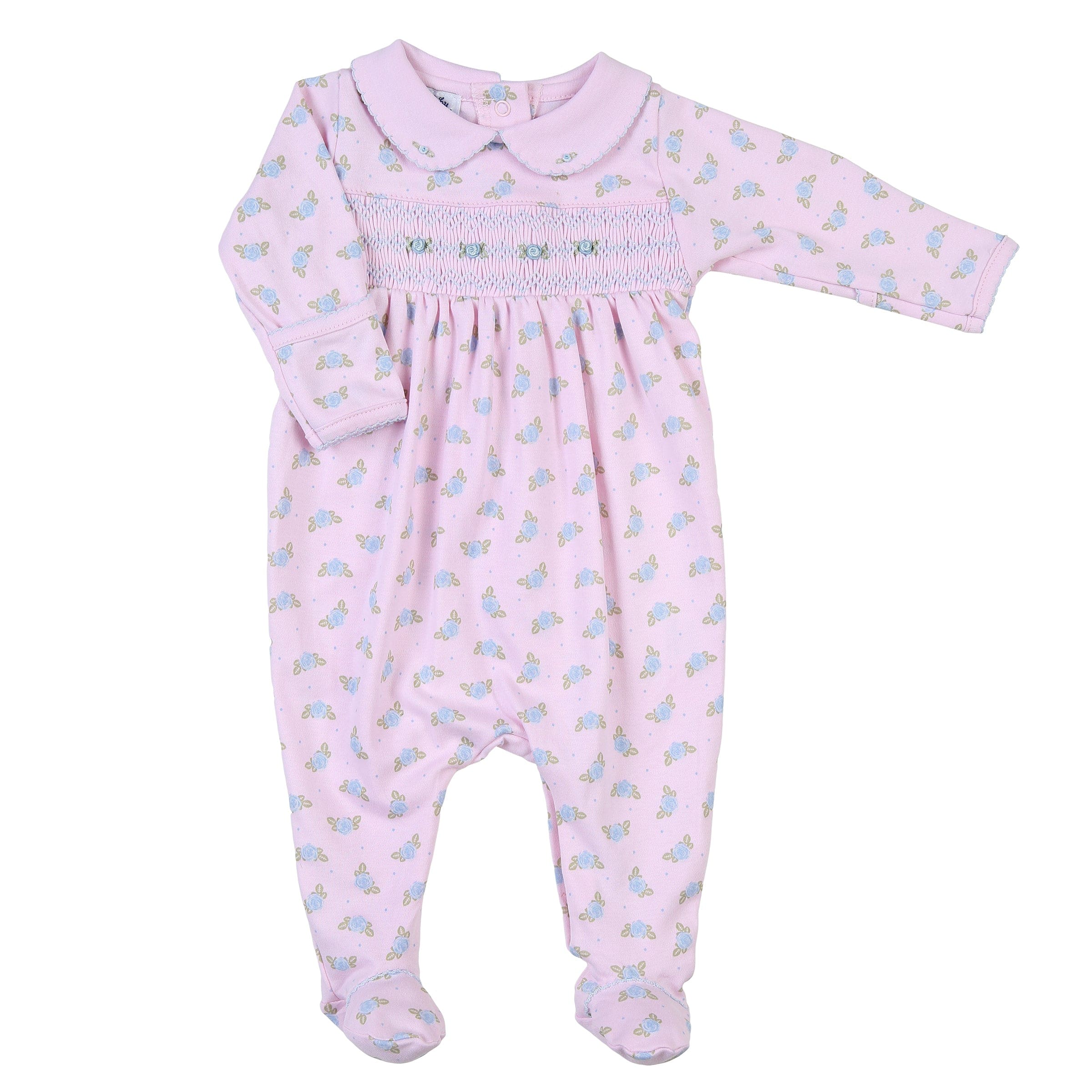 MAGNOLIA BABY - Taylor & Tyler Smocked Pyjamas - Pink main image 1