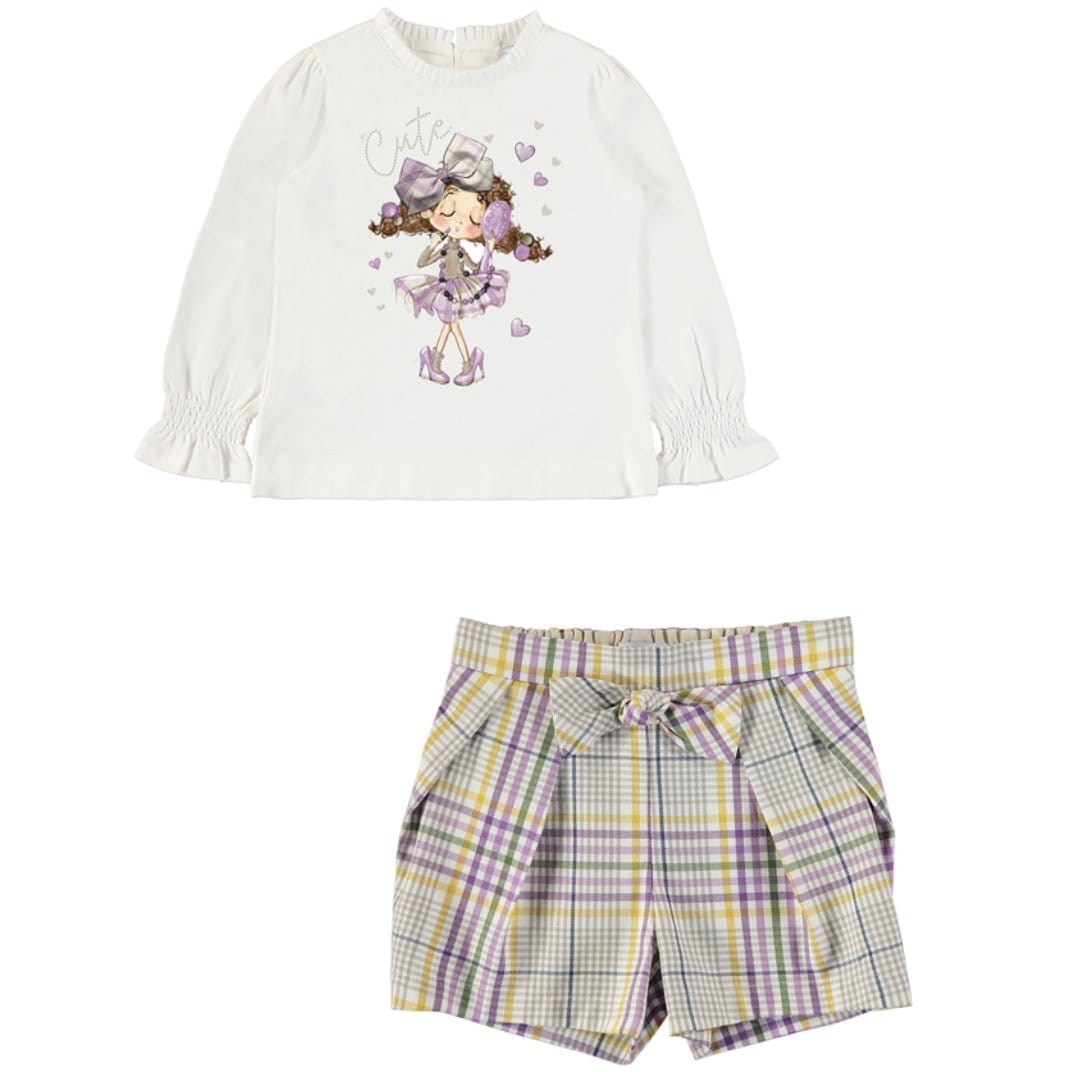 MAYORAL - Doll Short Set - Lilac