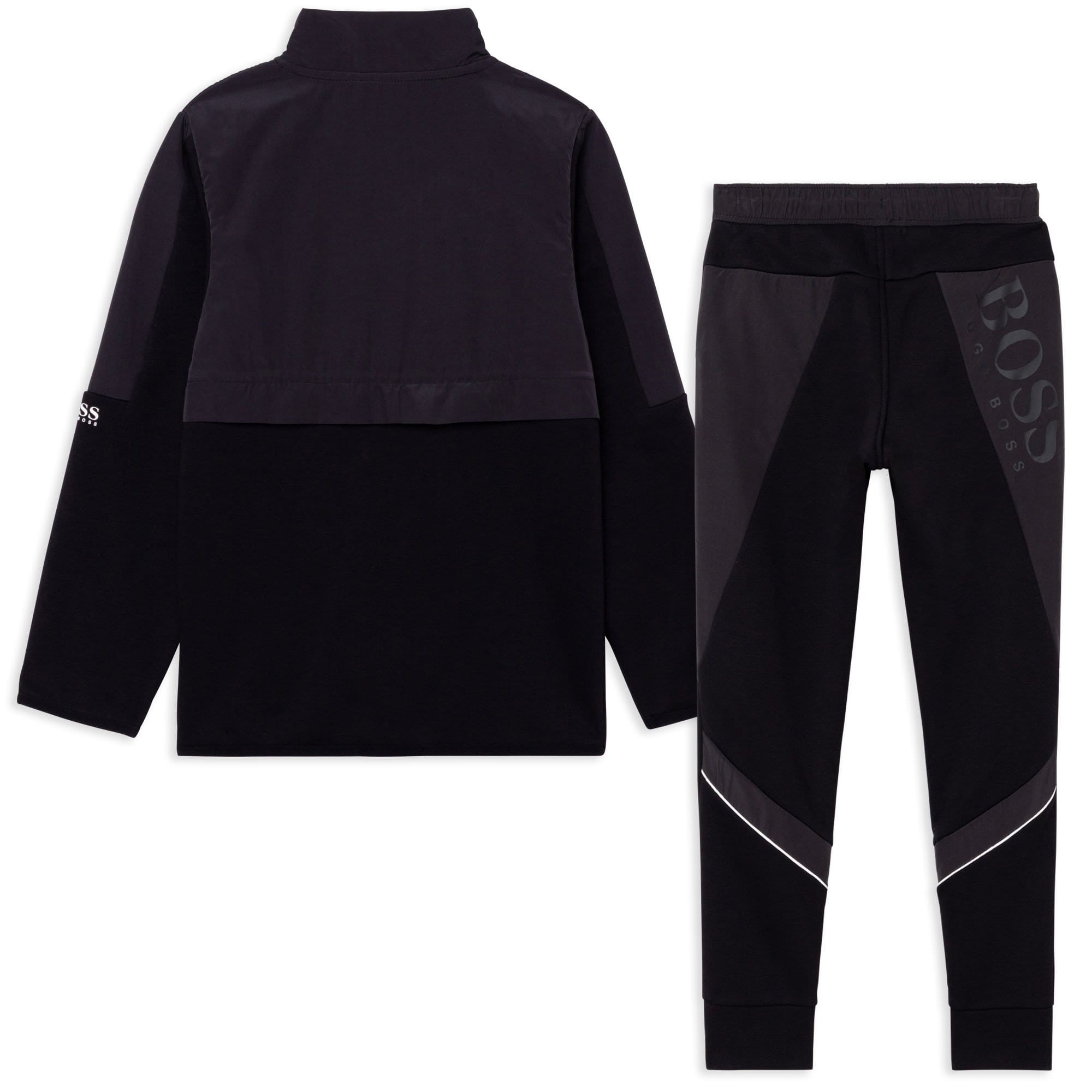 HUGO BOSS - Boys Two Piece Tracksuit Set - Black