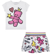 A DEE - Leanne Teddy Short Set - White