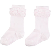 LITTLE A - Denise Frill Knee High Sock - Pink