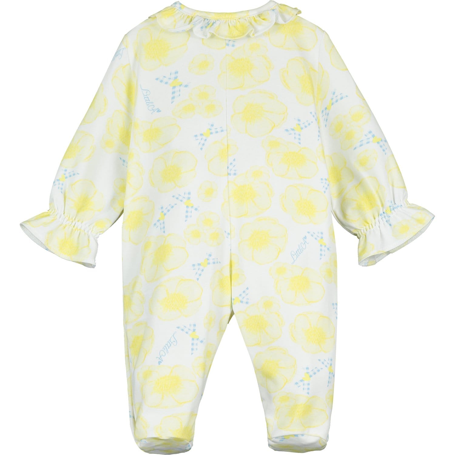LITTLE A - Cassidy Buttercup Baby Grow - Lemon