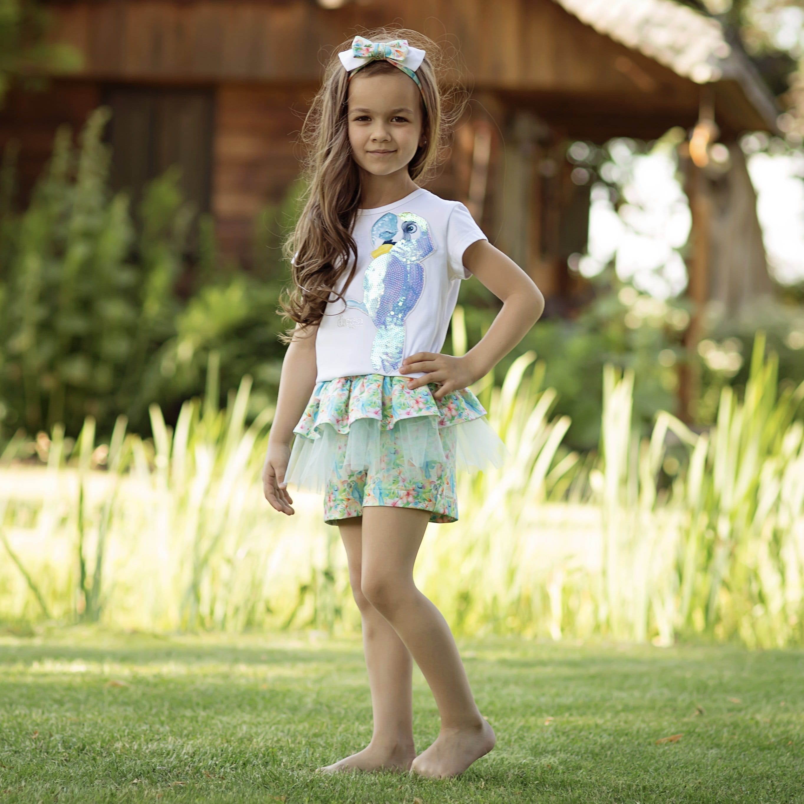 Daga - Parrot Short Set - Blue