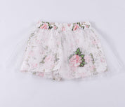 Daga - Rose  Tulle Short Set - White
