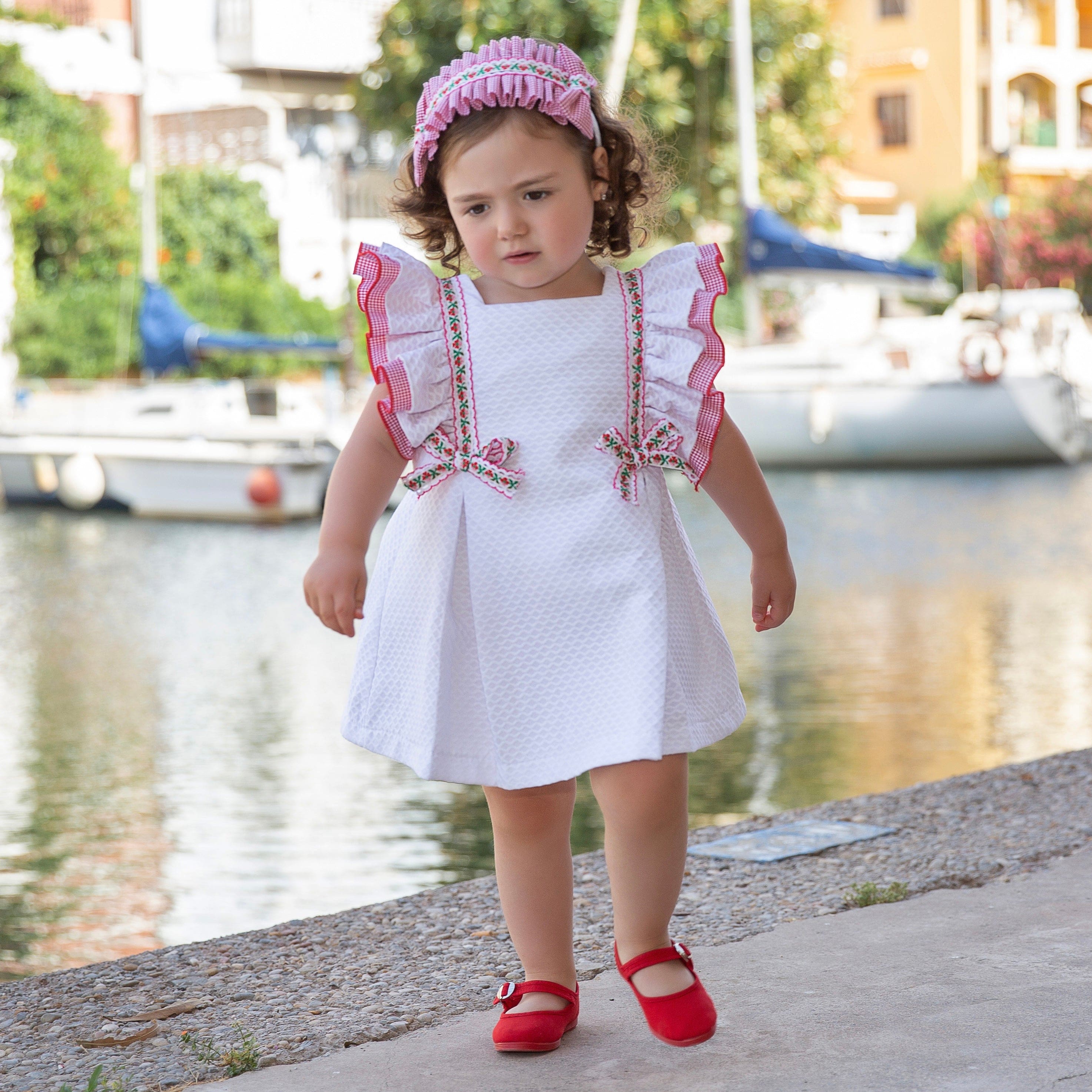MERAKI - Vintage Baby Dress  - White