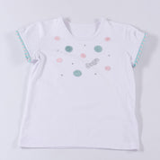 Daga - Polka Dot Tutu Skirt Set - Pink