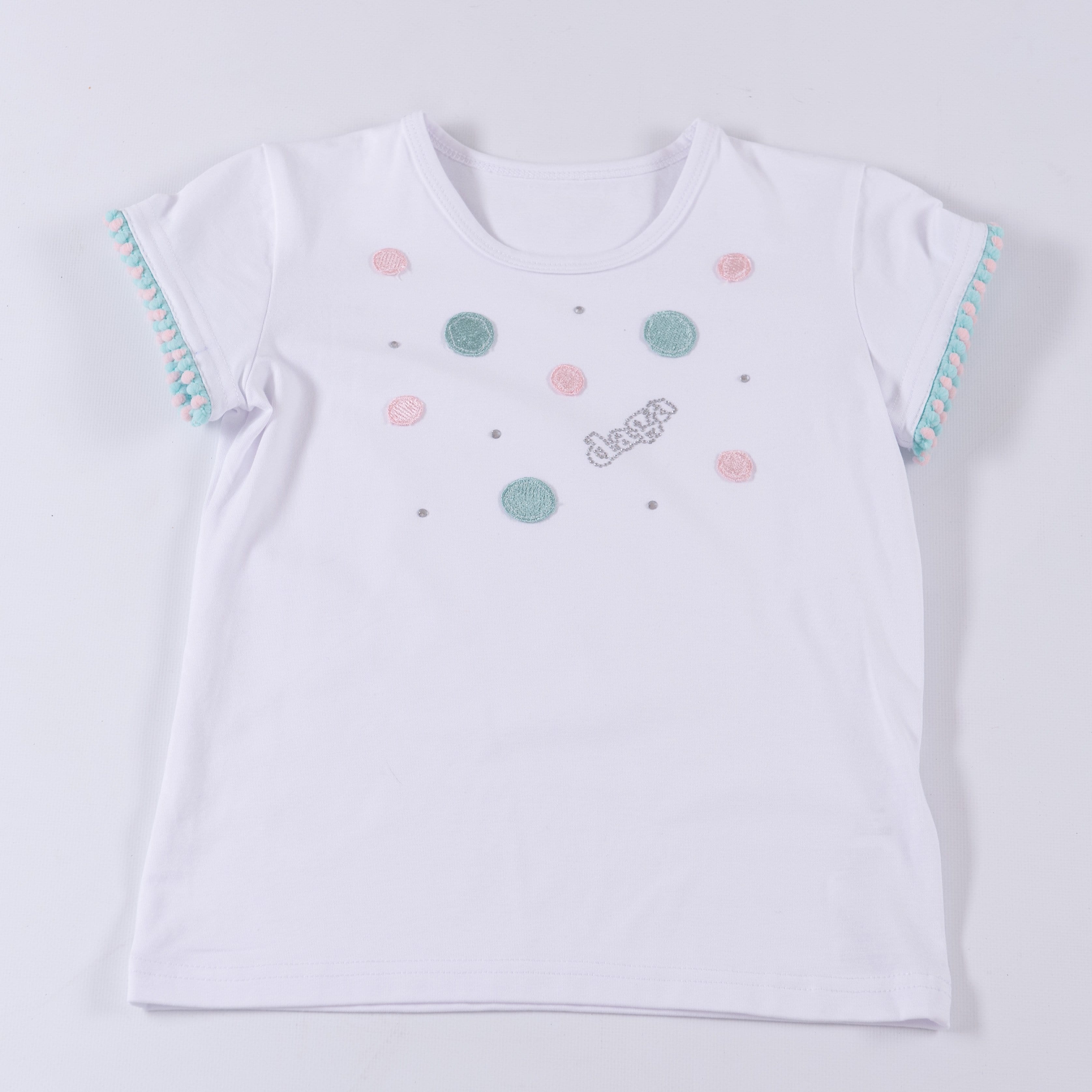 Daga - Polka Dot Tutu Skirt Set - Pink