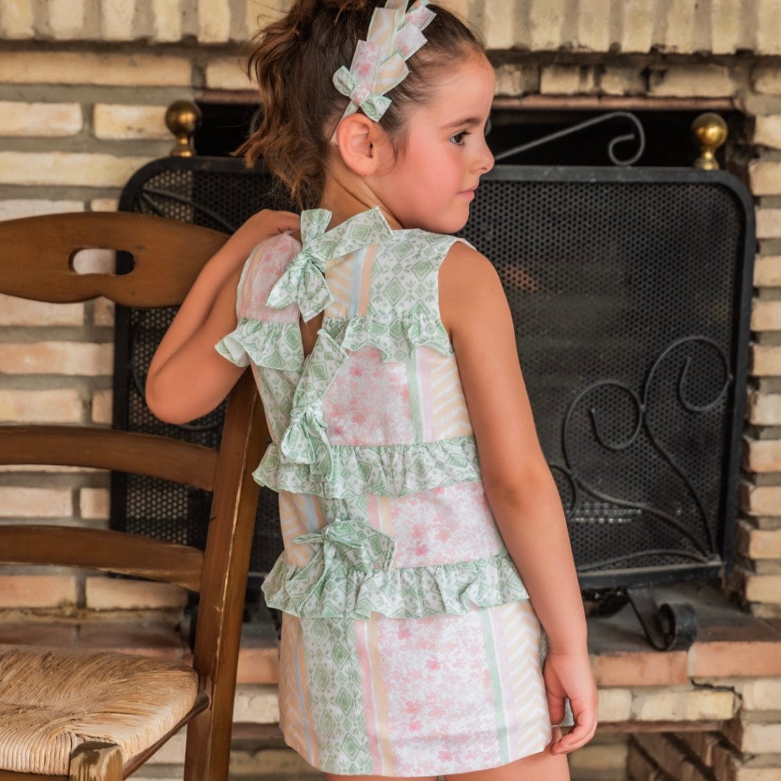 BABINE - Print A Line Dress  - Multi