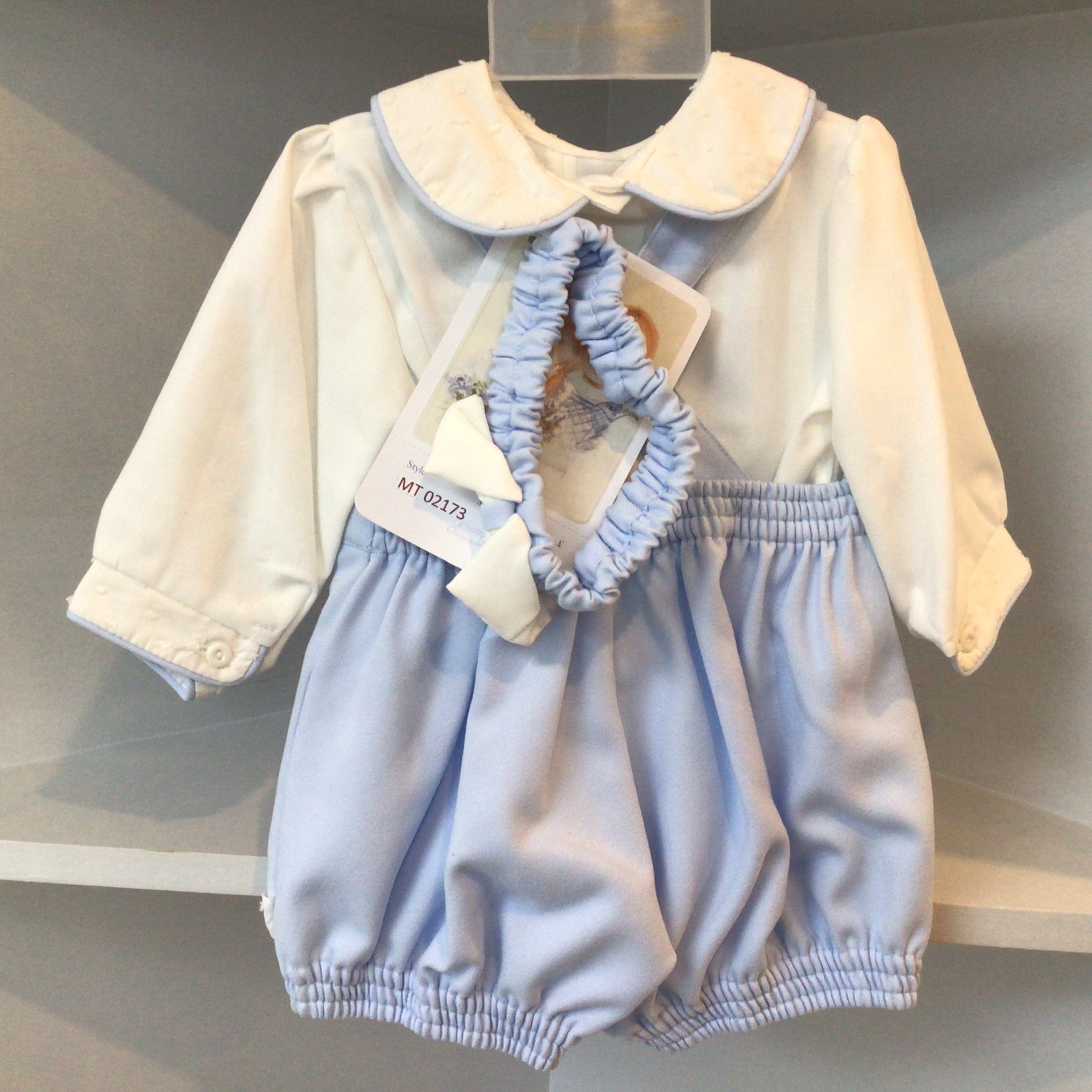 PRETTY ORIGINALS - Bow Short Set & Hairband  - Blue