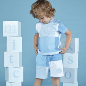 MITCH & SON - Joel A Time To Fly Squares Soft Set - Sky Blue