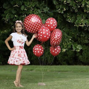 Daga - Tea Party Skirt Set - Red